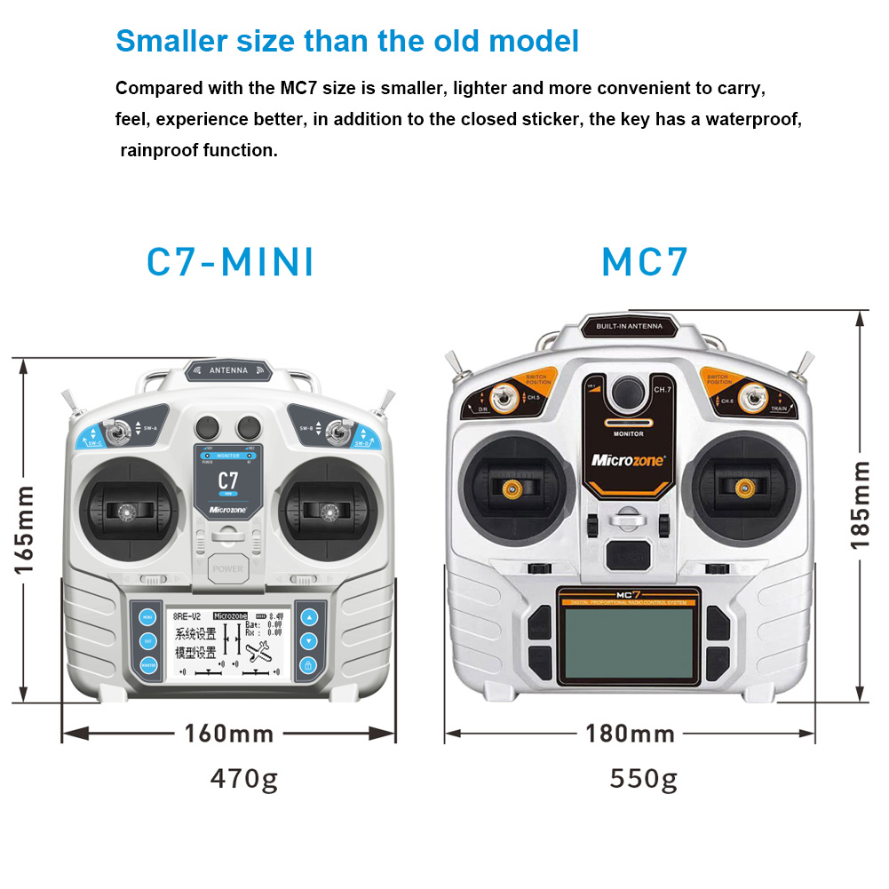 MicroZone MC7 Controller C7 MI - đánh giá và giá Drone Battery Adapter