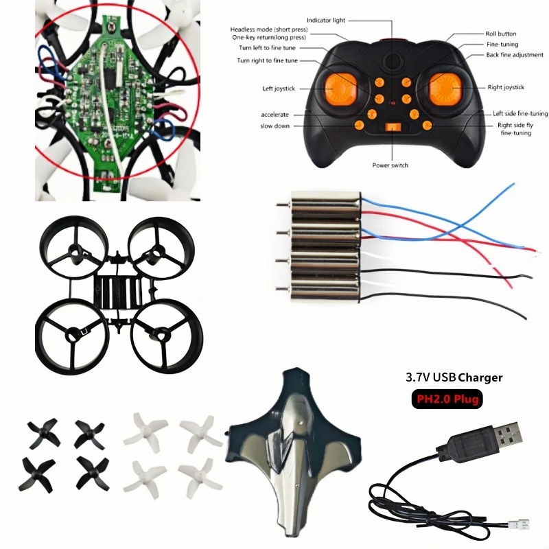 Complete DIY Drone Kit 2.4G 6A - đánh giá và giá Drone Battery Adapter
