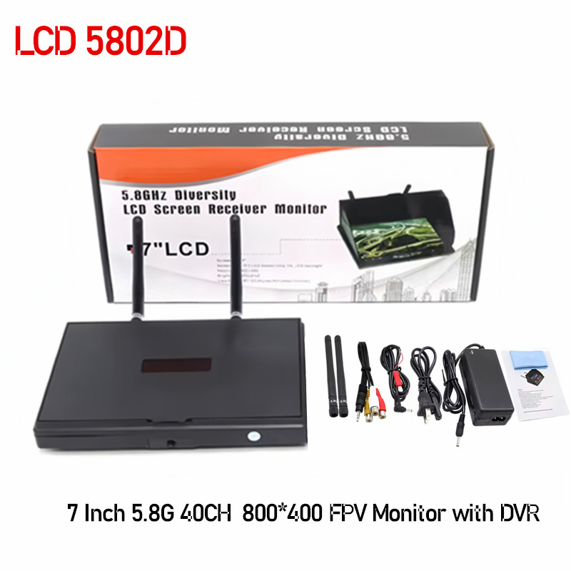 5.8G FPV DVR LS5802D 7 Inch Mo - đánh giá và giá Drone Controller Screen